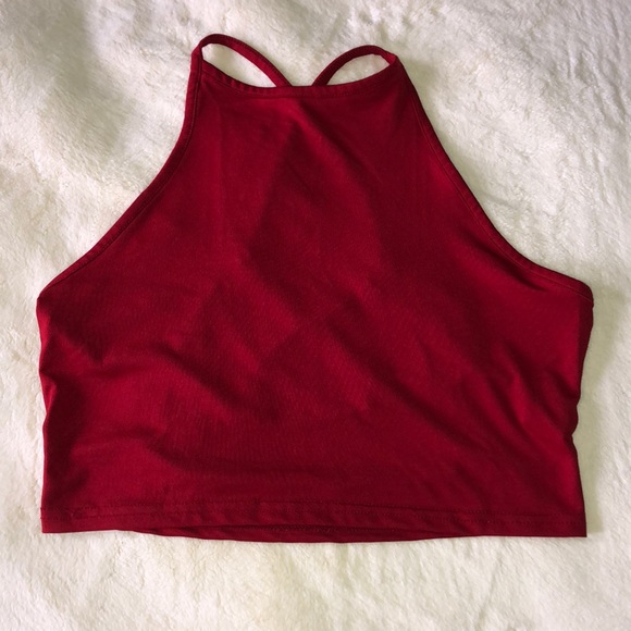 Zaful Tops - ‼️BRAND NEW‼️Zaful High Neck Backless Crop Top